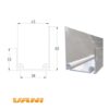 Top- en bodemprofiel | 45 mm panelen