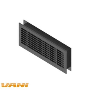 Ventilatierooster | afsluitbaar | zwart